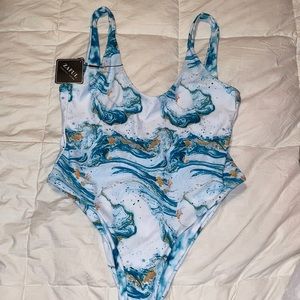 Reversible one-piece bathing suit NWT